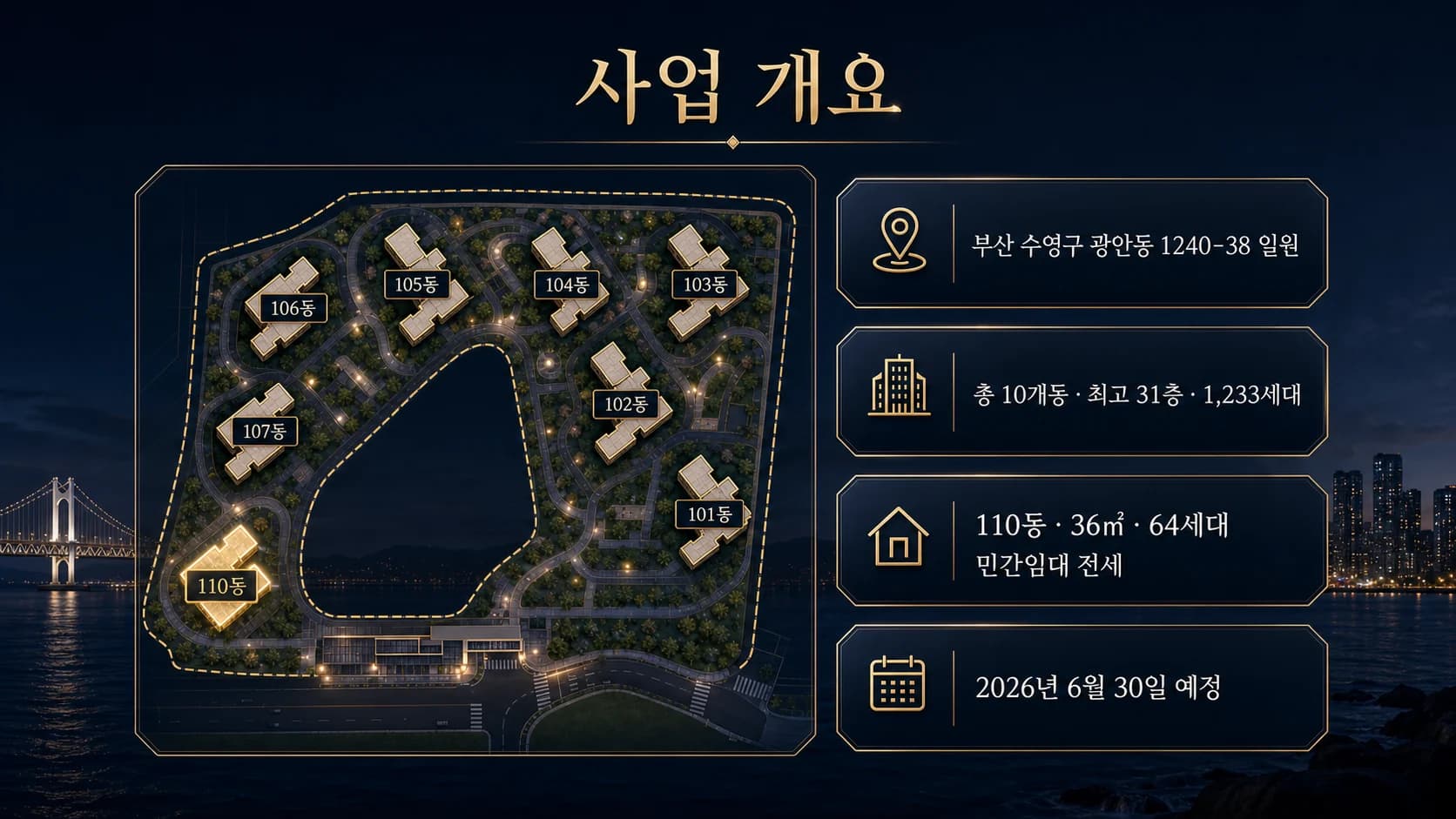드파인광안 임대동·타입 안내